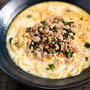 【レシピあり】「にらみそ」で簡単♪ピリ辛にらそぼろ＆豆乳そうめん