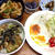 オクラ納豆丼の朝ごはん。畑の収穫
