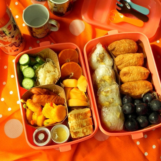 栗おこわのピクニック弁当