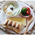 マシュマロ＆チーズのトースト★　と、発酵なしのお豆腐パン。