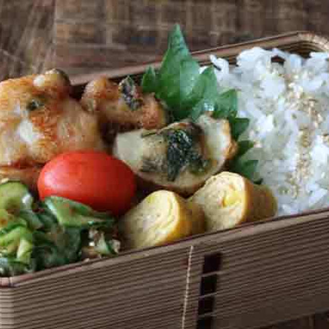「また作って」と言われた！鶏むね肉と長芋の大葉唐揚げ弁当