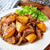 揚げないですが【揚げじゃがと牛肉のにんにくしょうゆ炒め】