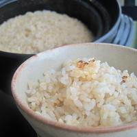 土鍋 de ふっくら玄米 (40min.)
