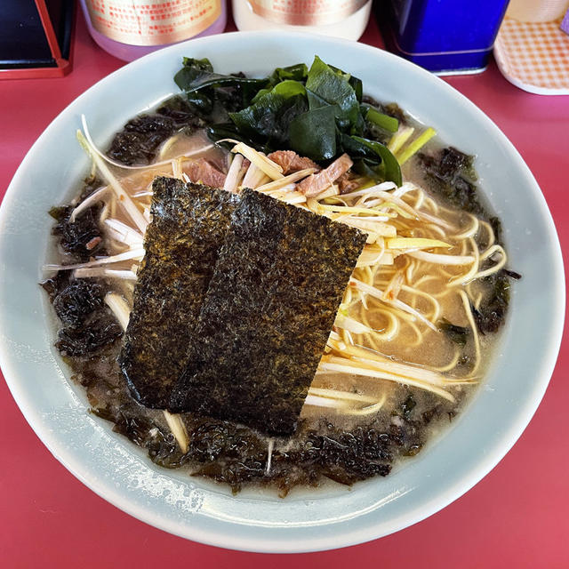 ネギラーメン麺かために岩のりを＋で啜る 〜ラーショ〜