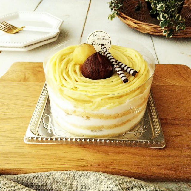 栗とさつまいものモンブランショートケーキ By Anさん レシピブログ 料理ブログのレシピ満載