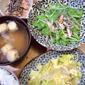 [ごはんとおかず]水菜とじゃこのハリハリサラダとか