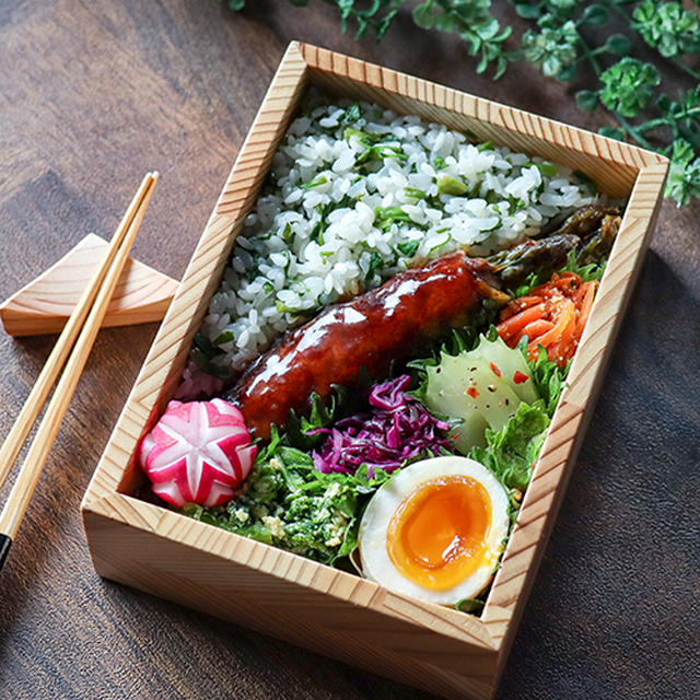 2/25 アスパラ肉巻き弁当♪
