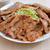 大皿で豚の生姜焼きのごはんの日。