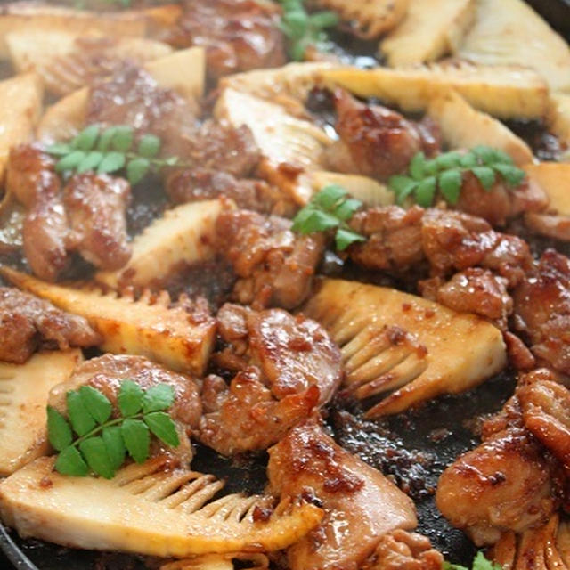 ホットプレートで！　豪快で簡単な「たけのこのごちそう」