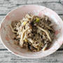 レンジで簡単・きのこのねぎ味噌そぼろ和え