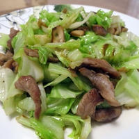 キャベツと豚肉の和風炒め