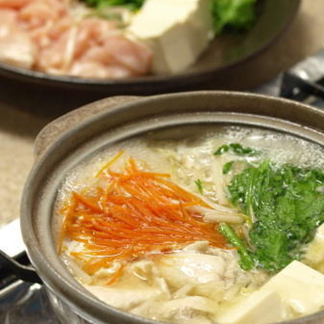 しっとり鶏胸肉でヘルシー鍋