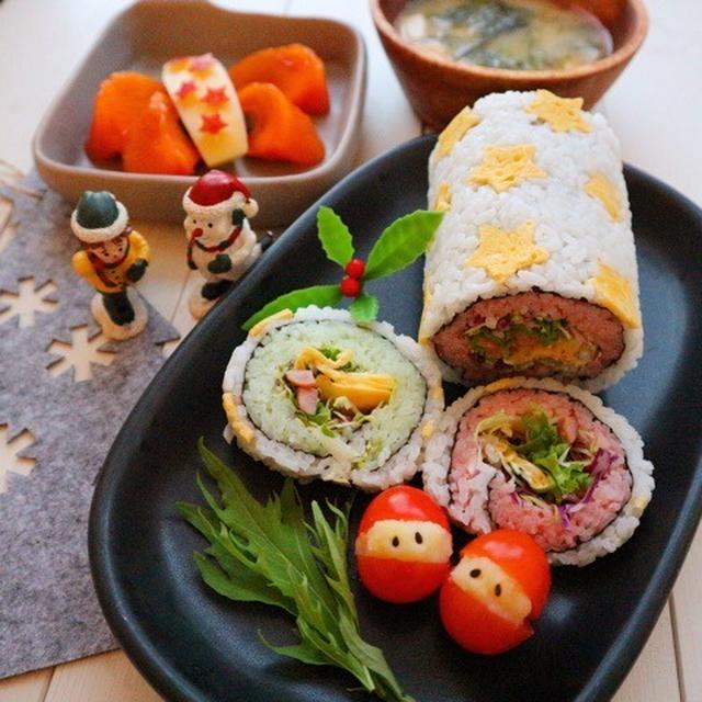 クリスマスデコ巻き寿司