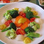 茹でた野菜のサラダと自家製味噌マヨネーズ　　1・19・2013　