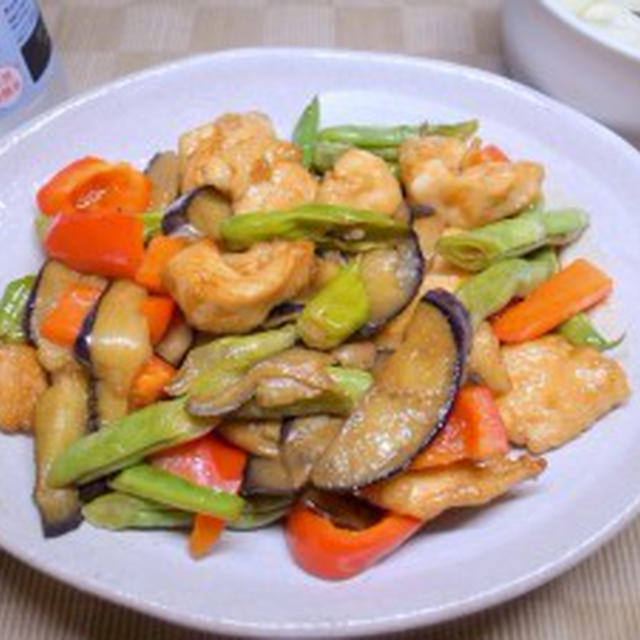 鶏胸肉と野菜のオイスターソー「酢」炒め