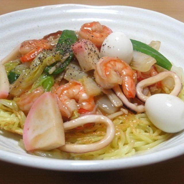 海鮮かた焼きそば☆