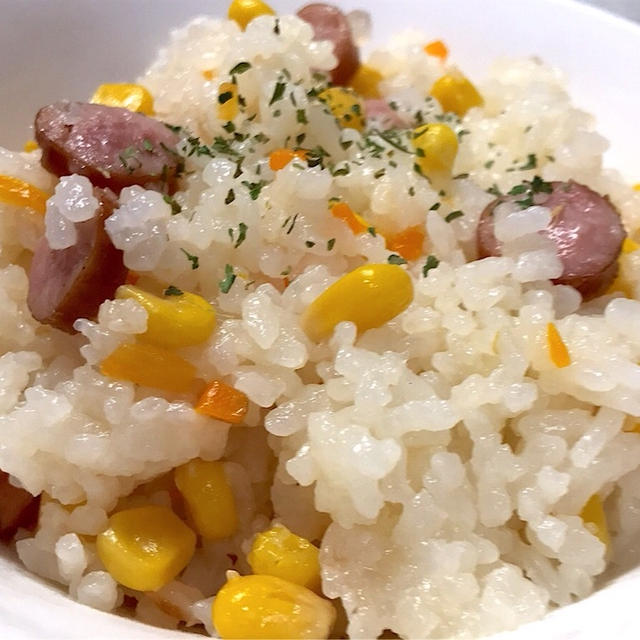 【簡単ピラフ】炊飯器でピラフ＆もやしひき肉みそ炒め【簡単レシピ】❁︎