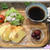 Cafe風★ホットケーキMixで朝食パンモーニングセット(レシピ)