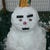 変な顔の雪だるま～♪