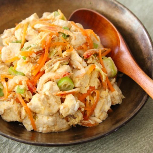 火を使わず簡単！　「レンジで煎り豆腐」の減塩レシピ