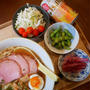 ラーメンとみょうが甘酢漬けとクリアアサヒ#本日のおうちごはん