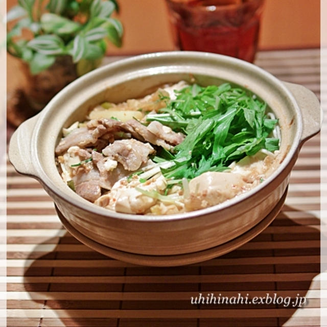 鍋焼き肉豆腐麺