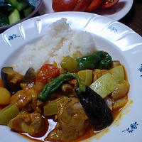 チキンと自家野菜のカレー