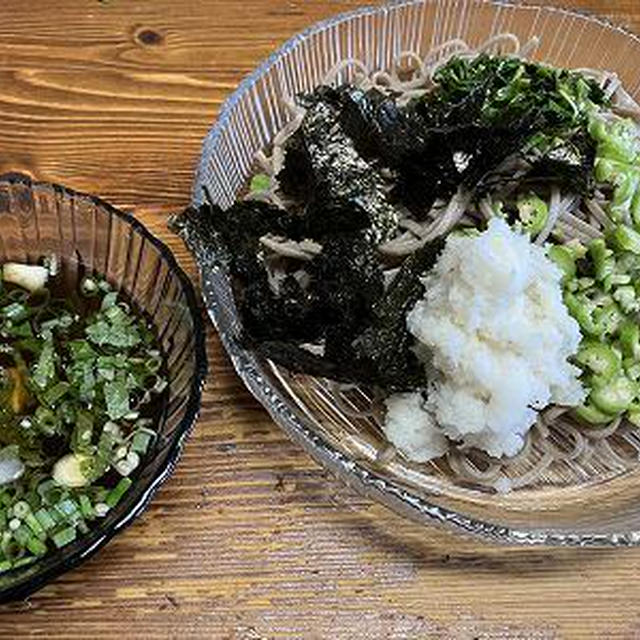 ざる蕎麦。蜂刺されその後