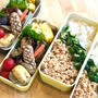 【 JKと夫2人分のお弁当＊唯一ののっけ弁 】
