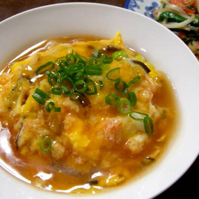 かに玉あんかけ丼（天津飯）