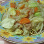 長崎皿うどんと生姜スープ