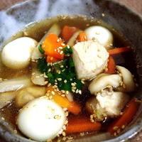 追いがつおの具沢山すーと白玉団子の恋