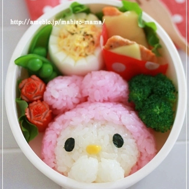 キャラ弁＊マイメロディ♪　レシピあり