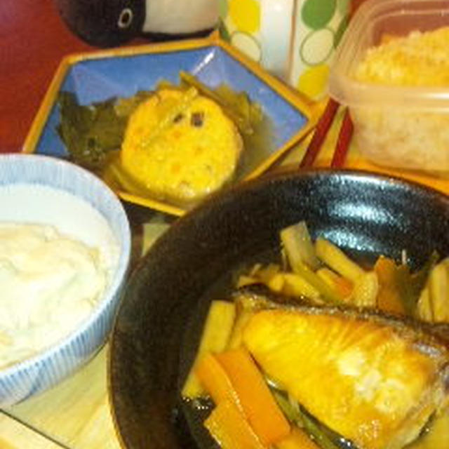 根菜と鮭の焼き南蛮