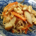 切り干しと茹で大豆の煮もの