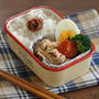 もみこむだけの作りおきと電子レンジだけなのに！味もしみこみごはんにも合うお弁当。