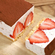 ホワイトチョコとアールグレイの【いちごムースケーキ】混ぜて、流して、冷やすだけ！