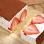 ホワイトチョコとアールグレイの【いちごムースケーキ】混ぜて、流して、冷やすだけ！