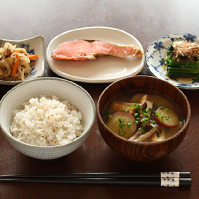 写真用の朝ごはん