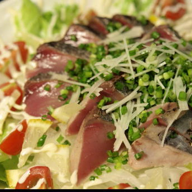 ハガツオたたき 海鮮サラダ風 By 筋肉料理人さん レシピブログ 料理ブログのレシピ満載