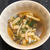 水菜とブナシメジと油揚げのめんつゆ煮、馬刺し