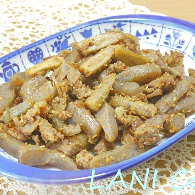 韓国風牛肉ごぼう炒め