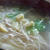 茹で鶏のｽｰﾌﾟが変身！筍姫皮とﾚﾀｽのあっさり温麺