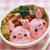 キャラ弁＊ブタちゃんツインズ♪