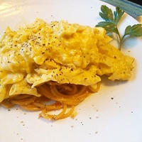 モニター当選★「マ・マー早ゆでパスタ」でとろふわ♬オムナポリタン。