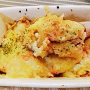 我が家の定番料理ばかりですが☆鮭のチーズ焼き♡