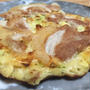 大豆粉のお好み焼き 大豆粉の配合を変えました&amp;糸寒天入りバージョン