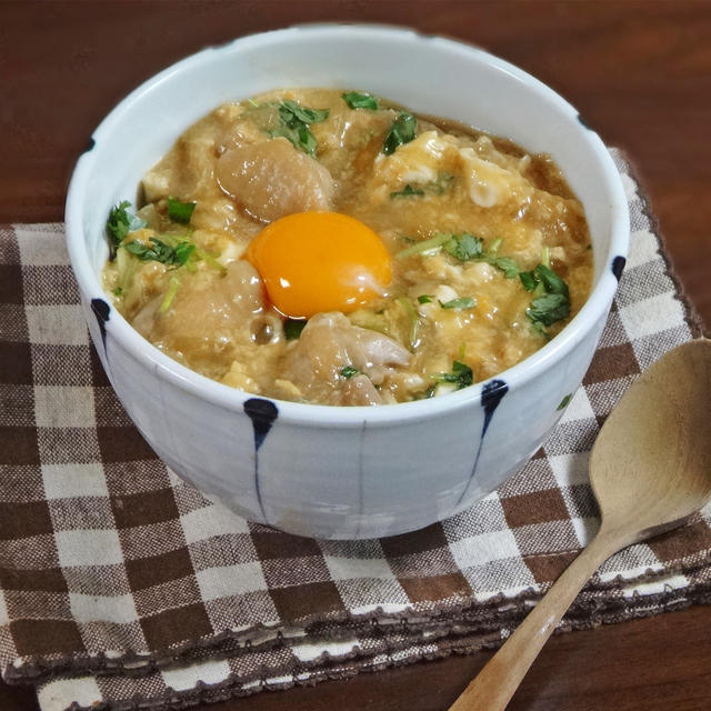 ふわとろ卵とやわらか鶏肉のリゾット風 親子丼