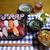 【夕食】お寿司盛り合せ・豚汁・きゅうりとわかめの酢の物…