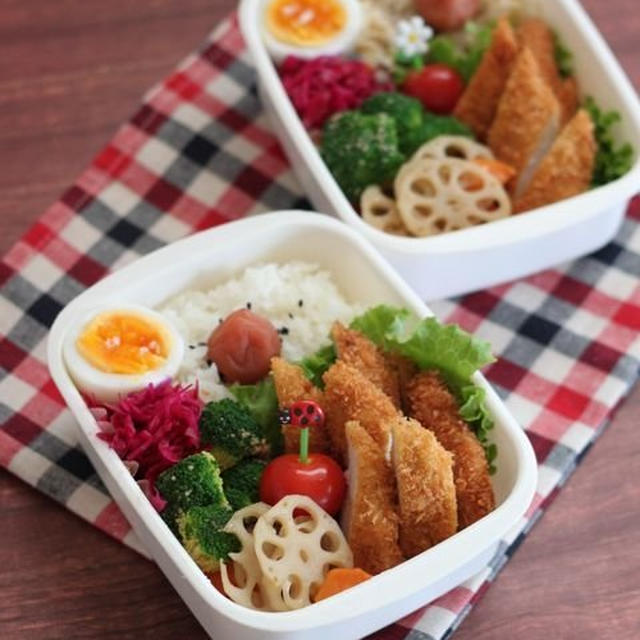 ササミカツ弁 ✿ タコライス♪